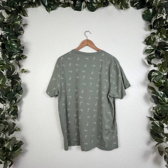 Hurley Graphic Scoop Neck Short Sleeve T-Shirt Green Men’s Size L - Picture 2 of 7